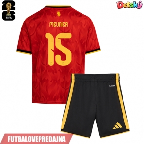 Lacne Dětský Futbalové dres Belgicko Thomas Meunier #15 MS 2026 Krátky Rukáv - Domáci (+ trenírky)